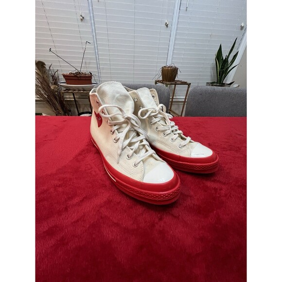 Comme Des Garcon Canvas High Top Shoes Size 11 Male | Size 13 Women - Picture 3 of 13